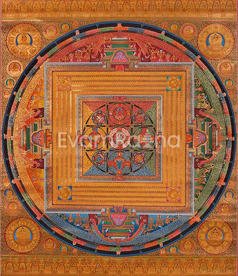 Vairochana Buddha Vajradhatu mandala: