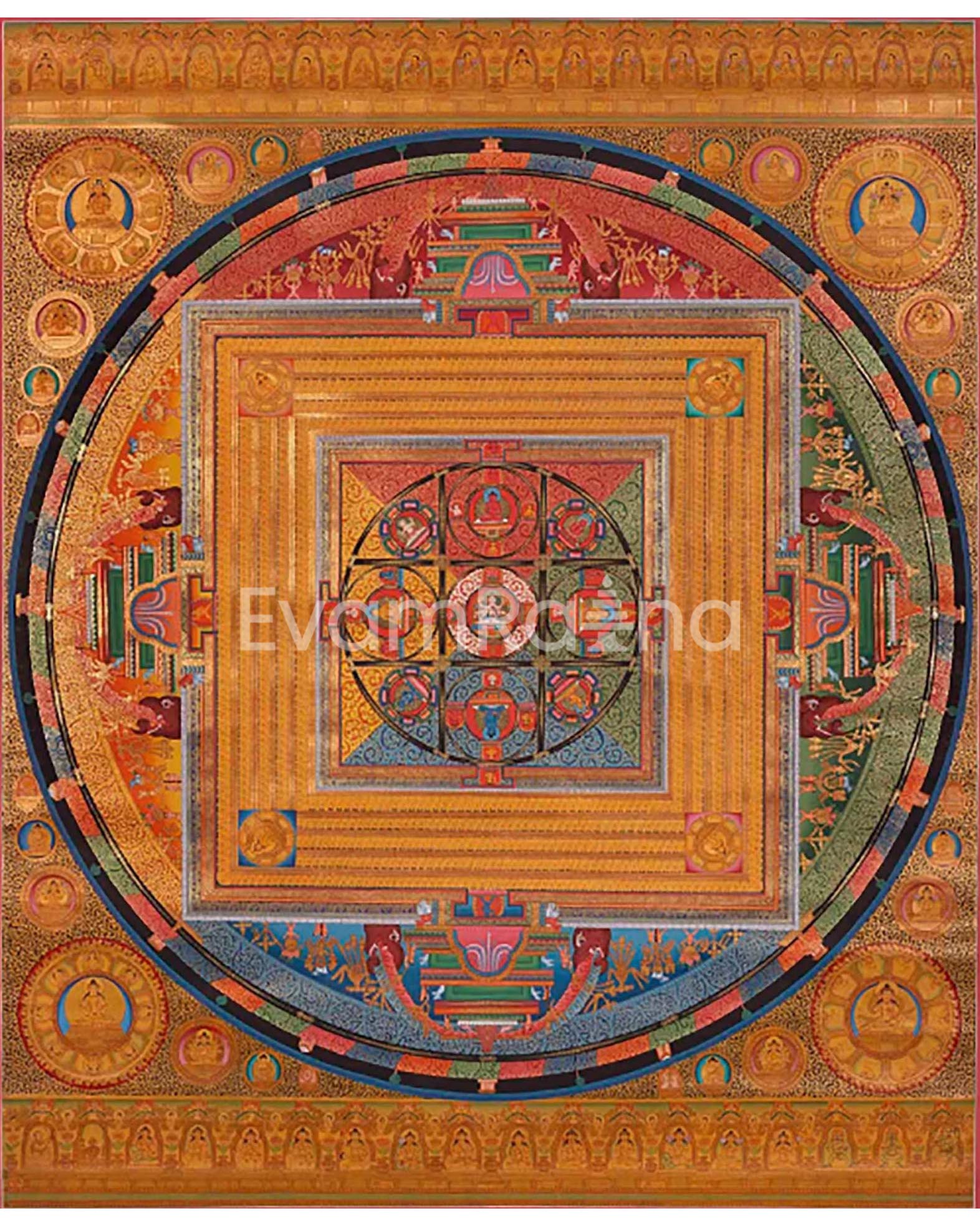 Vairochana Buddha Vajradhatu mandala: