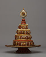 Gold-Plated Copper Mandala Offering