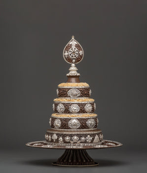 Tibetan Mandala Copper Sculpture