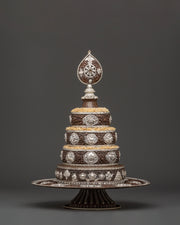 Tibetan Mandala Copper Sculpture