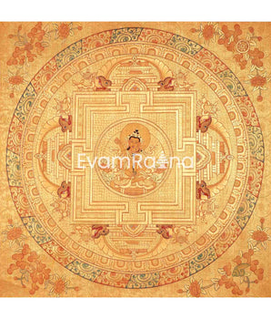 Master Piece Hand-Painted 24K Gold Thangka