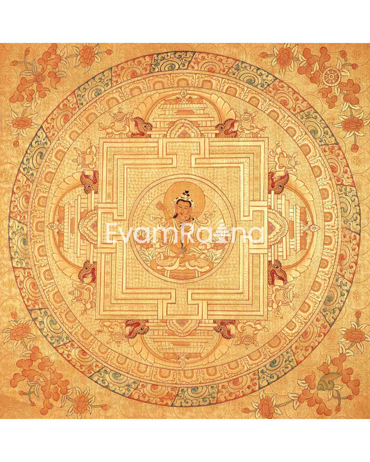 Master Piece Hand-Painted 24K Gold Thangka