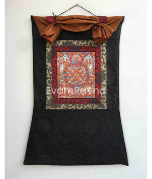 Brocaded Buddha Mandala Thangka Painting: