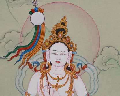 Mandarva Thangka | Guru Padmasambhava’s Enlightened Consort