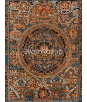 Tibetan Mandala With 1000 Armed Avalokiteshvara