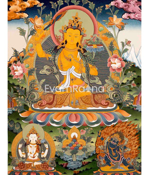 Manjushree Bodhisattva Thangka Painting