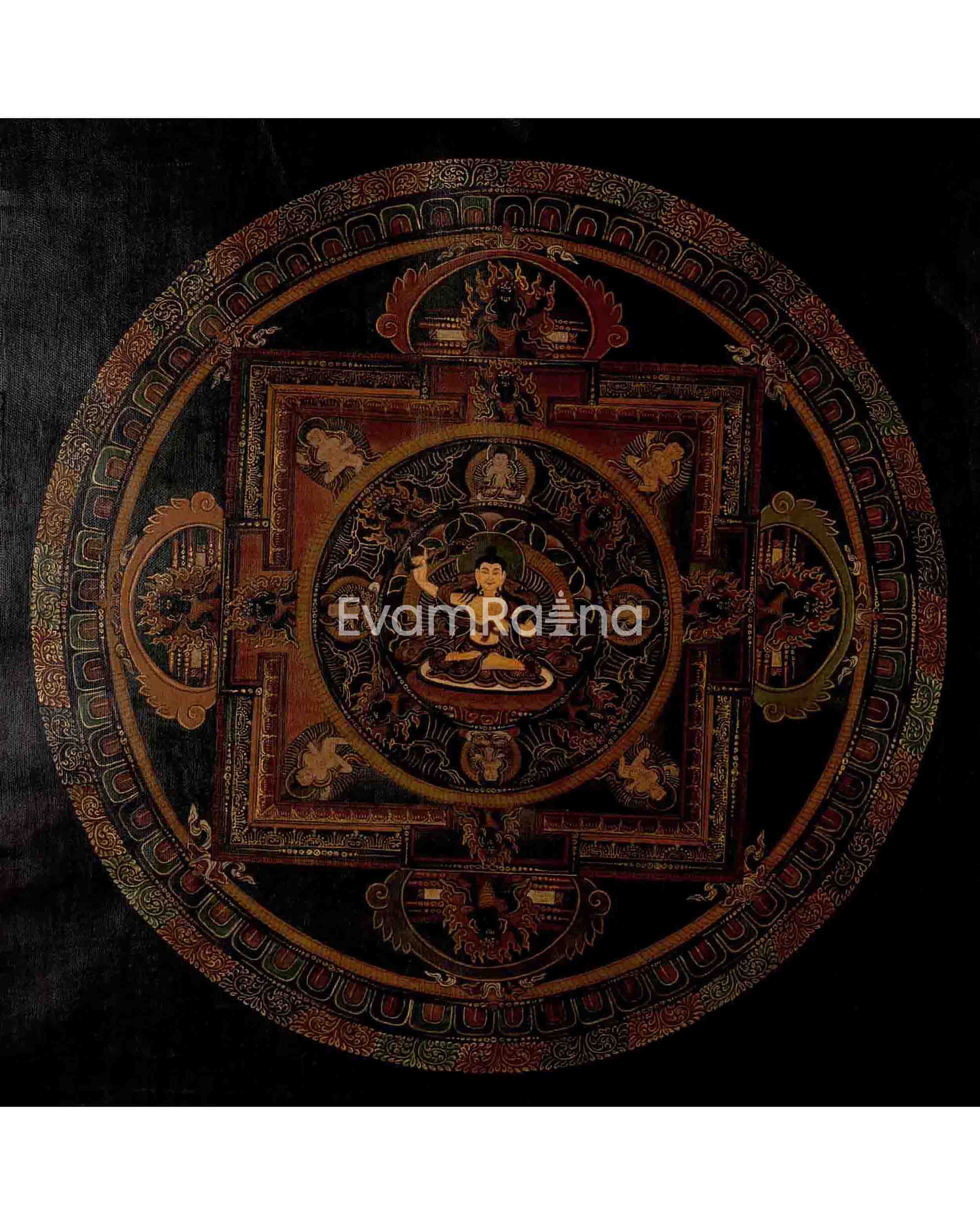 Manjushree Mandala Thangka Painting