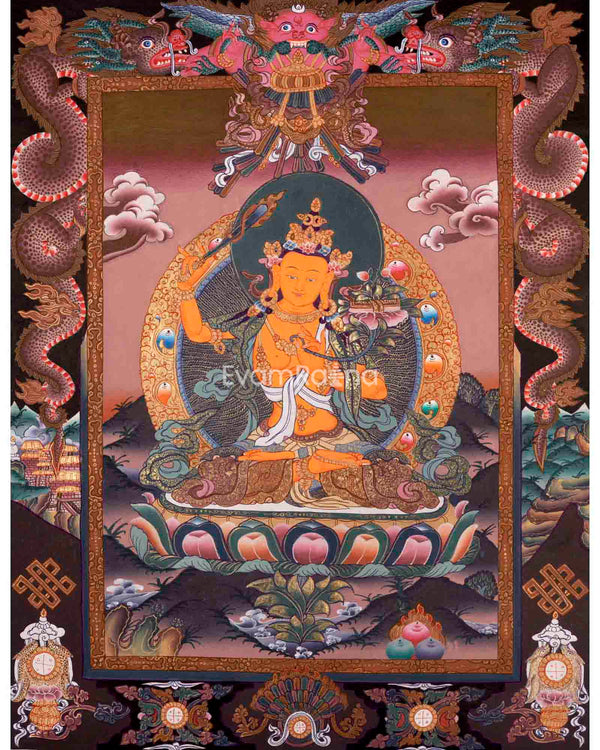 Manjushree Thangka Painting 