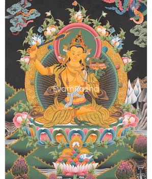Manjushree Thangka Painting