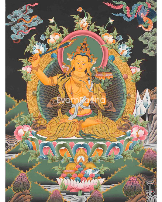 Manjushree Thangka Painting