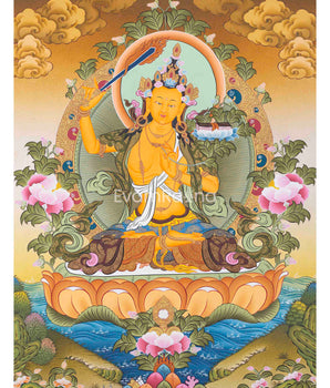 Manjushree Thangka Painting