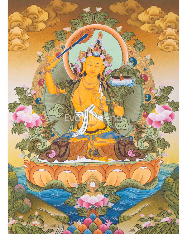 Manjushree Thangka Painting