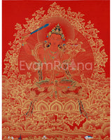 Gold Thangka of Manjushri 