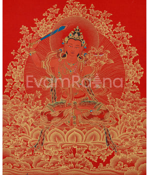 Gold Thangka of Manjushri
