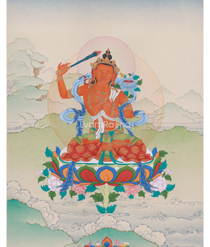 tibetan-thangka-of-flaming-sword-holder