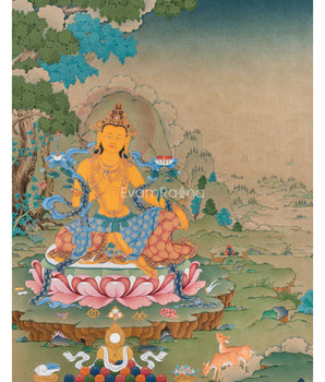 Tibetan Bodhisattva Manjushri Print | Buddhist Deity of Wisdom and Enlightenment