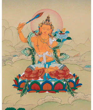 Traditional Bodhisattva, Manjushri Thangka