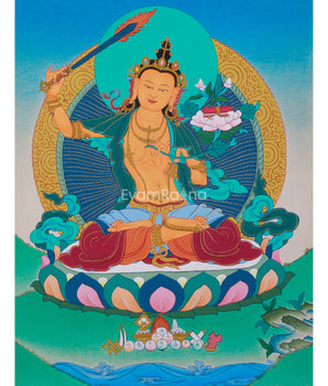 Manjushri Wisdom Artwork | Bodhisattva of Clarity, Insight, and Enlightenment