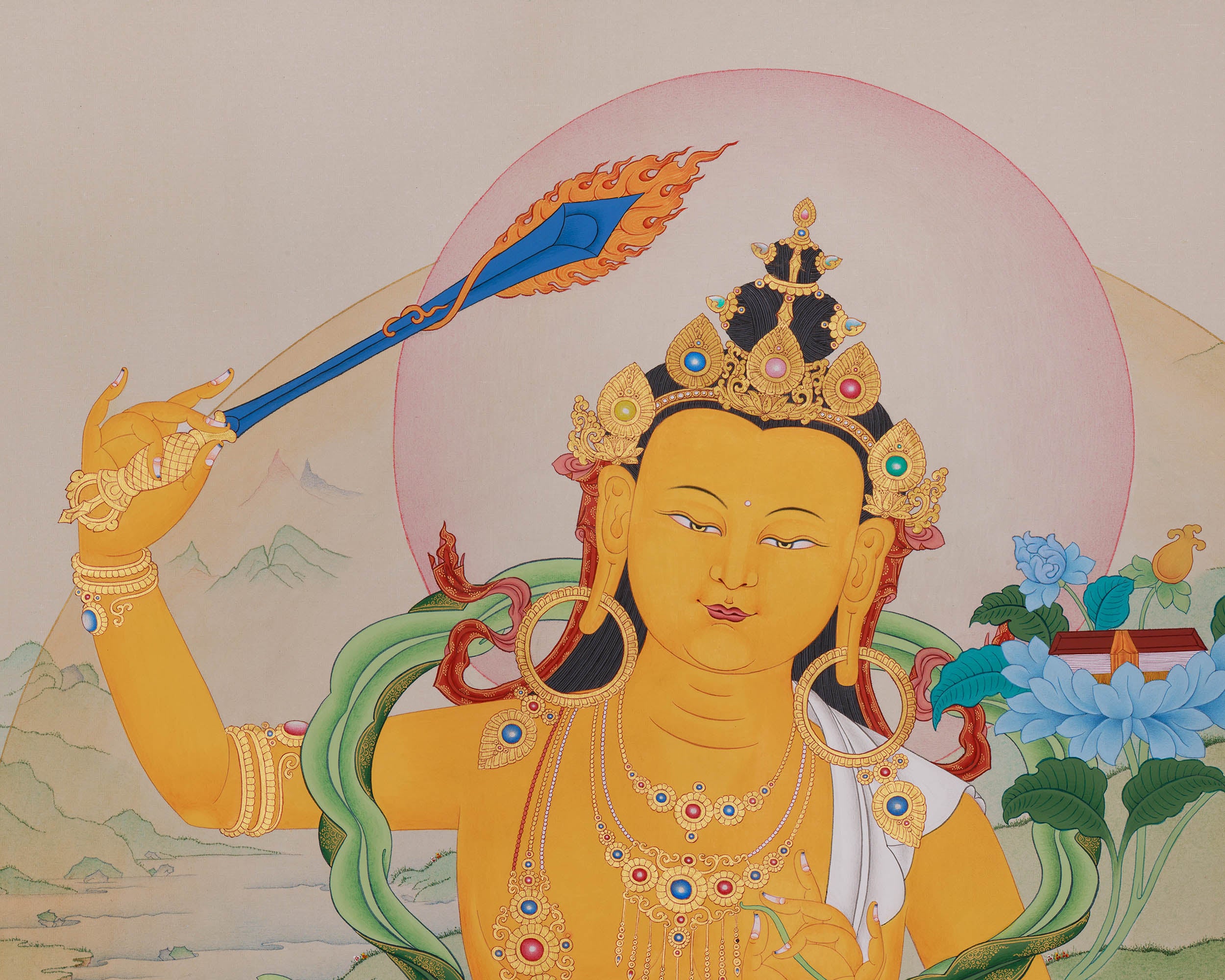Jampelyang (Manjushri) | A Majestic Wisdom Buddha
