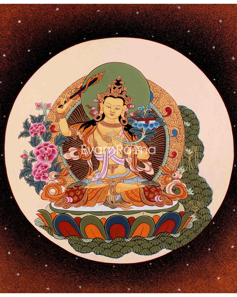 Original Hand Painted Buddha and Bodhisattva Tibetan Thangka Art | Spiritual Wall Decor