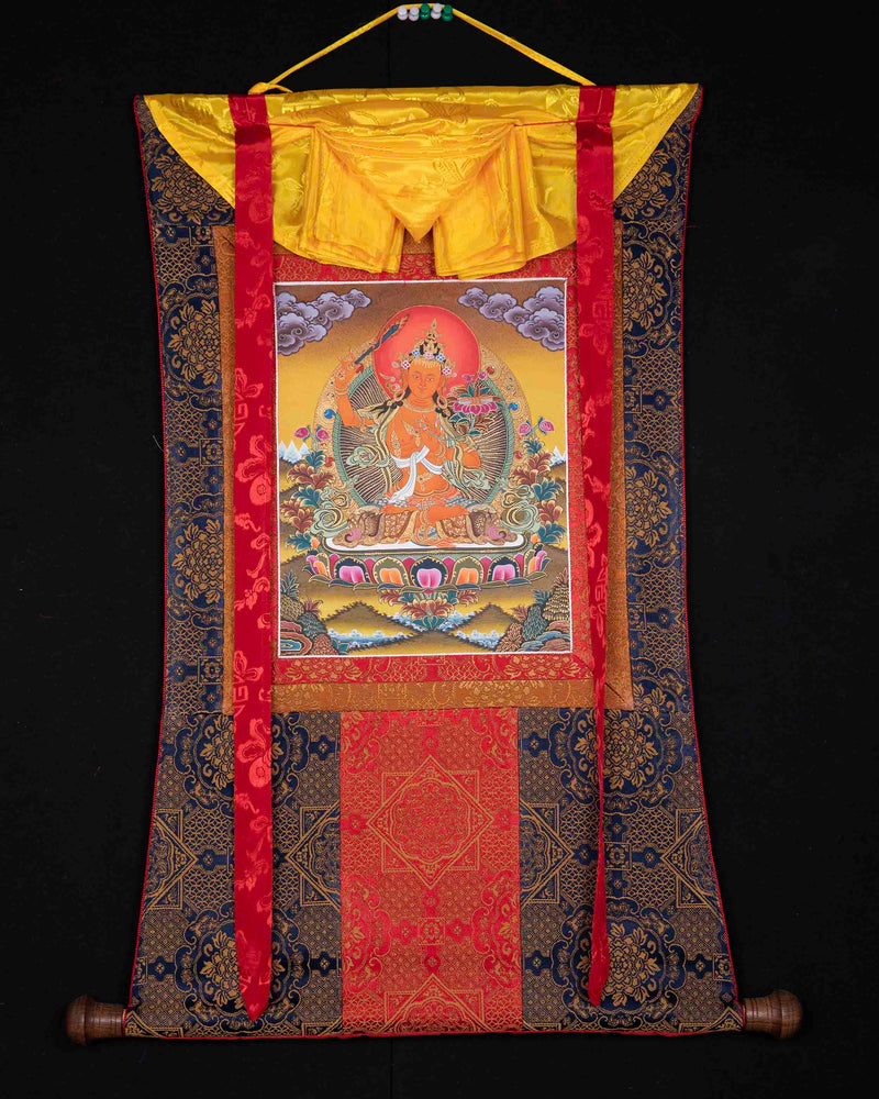 Manjushri Bodhisattva Thangka