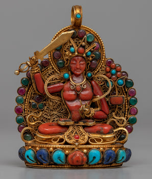 Manjushri Silver Locket 