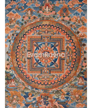 Manjushri Mandala Thangka Painting