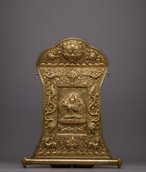 Manjushri Wall Hanging Metal Thanka