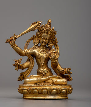 Machine Made Manjushri Statue