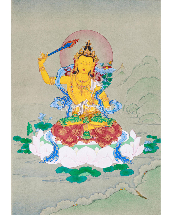 Manjushree Thangka Painting