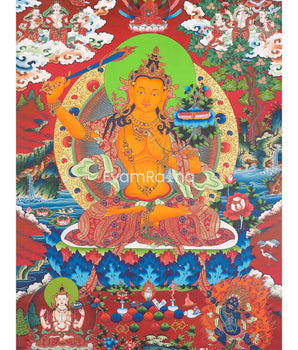 Manjushri Tibetan Thangka
