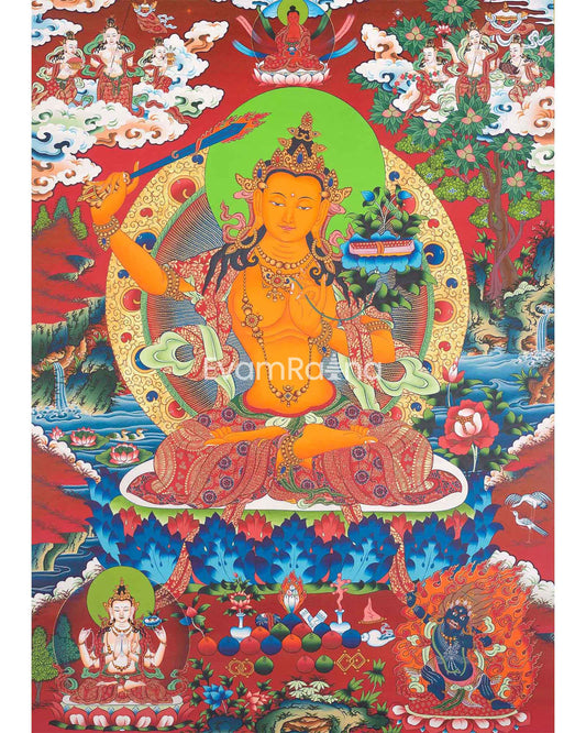 Manjushri Tibetan Thangka