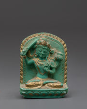 Manjushri Turquoise Statue | Tibetan Buddhist Figurine