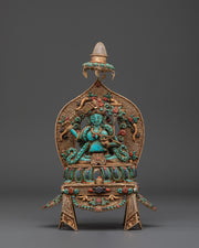 Wisdom Buddha Manjushri Statue | Wielder of the Flaming Sword