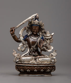 Machine molded Manjushri Statue