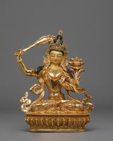 Golden Statue of Manjushri
