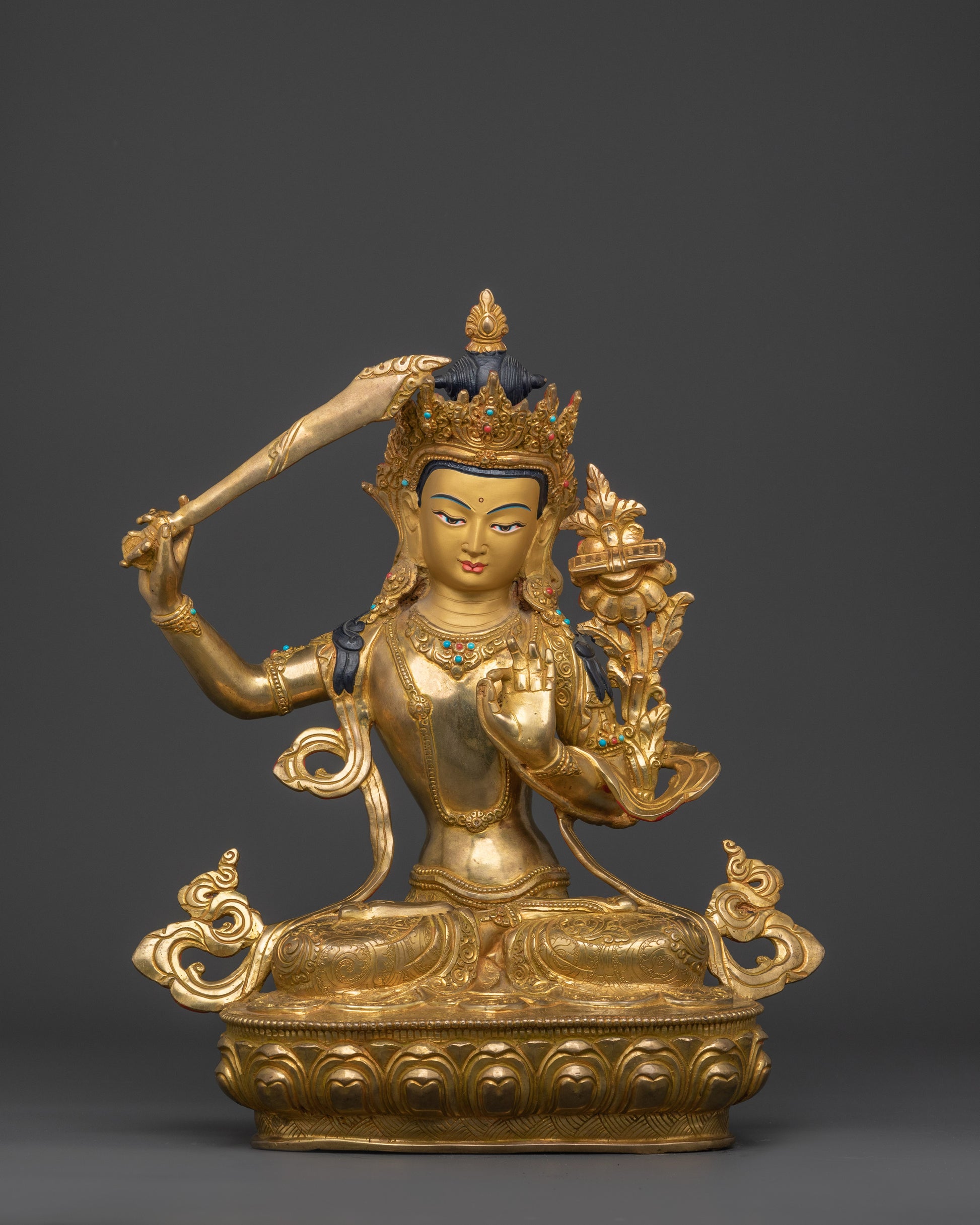 manjushri-bodhisattva-deity-statue