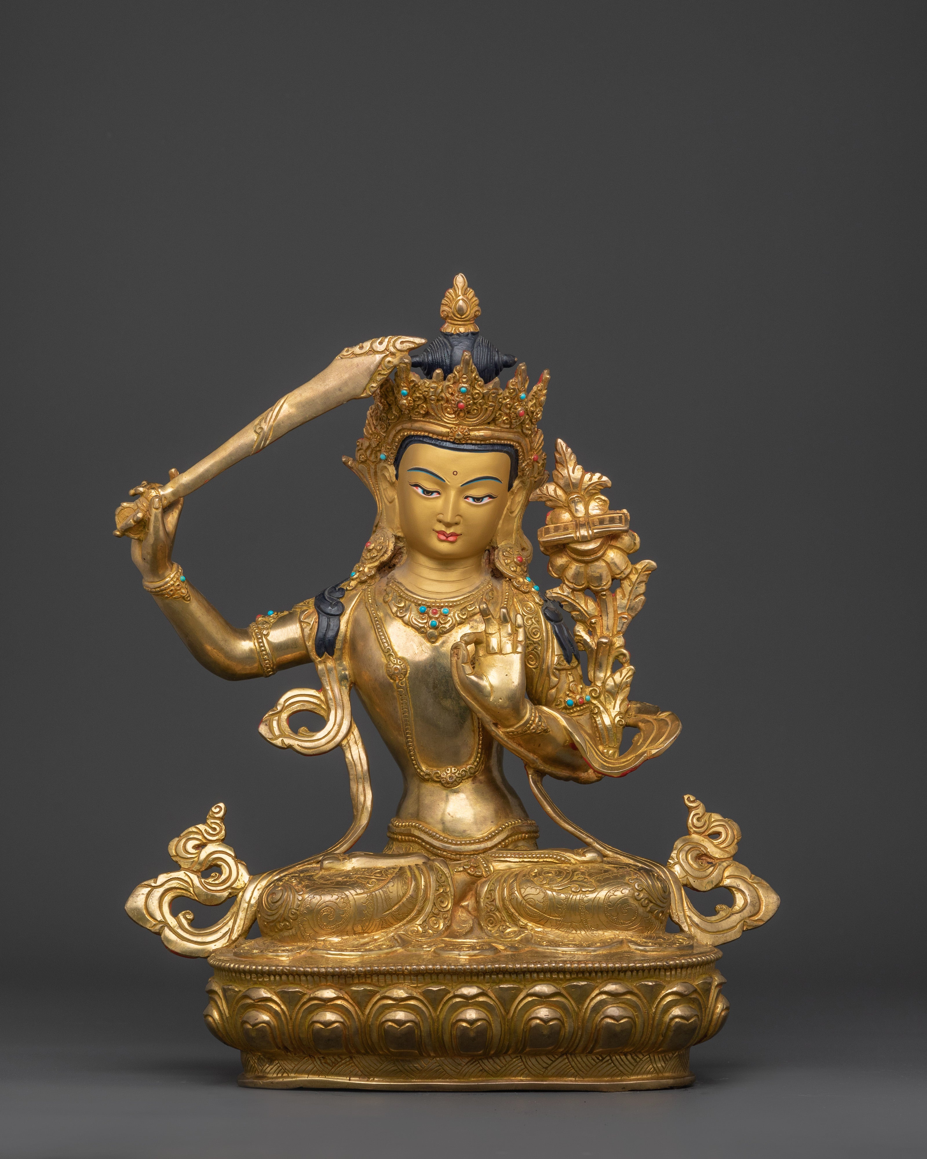 manjushri-bodhisattva-deity-statue