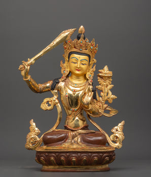 wisdom-deity-manjushri-statue