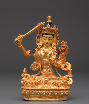 Manjushri wisdom deity sculpture