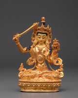 Manjushri wisdom deity sculpture