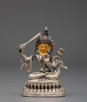 Buddhist Manjushri Boddhisattva Sculpture | Symbol Wisdom and Enlightenment