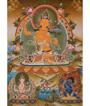 Manjushri Thangka Painting