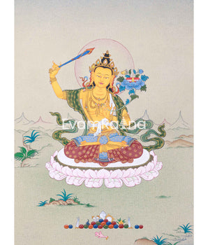 Tibetan Manjushri Bodhisattva Thangka