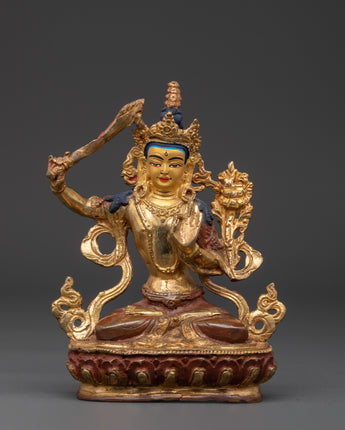 Manjushri Buddha figurine

