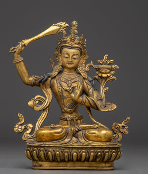 Knowledge Deity Manjughosa Statue