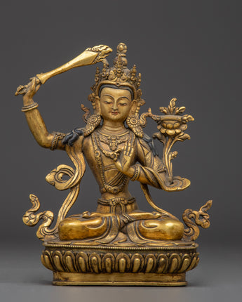 Knowledge Deity Manjughosa Statue