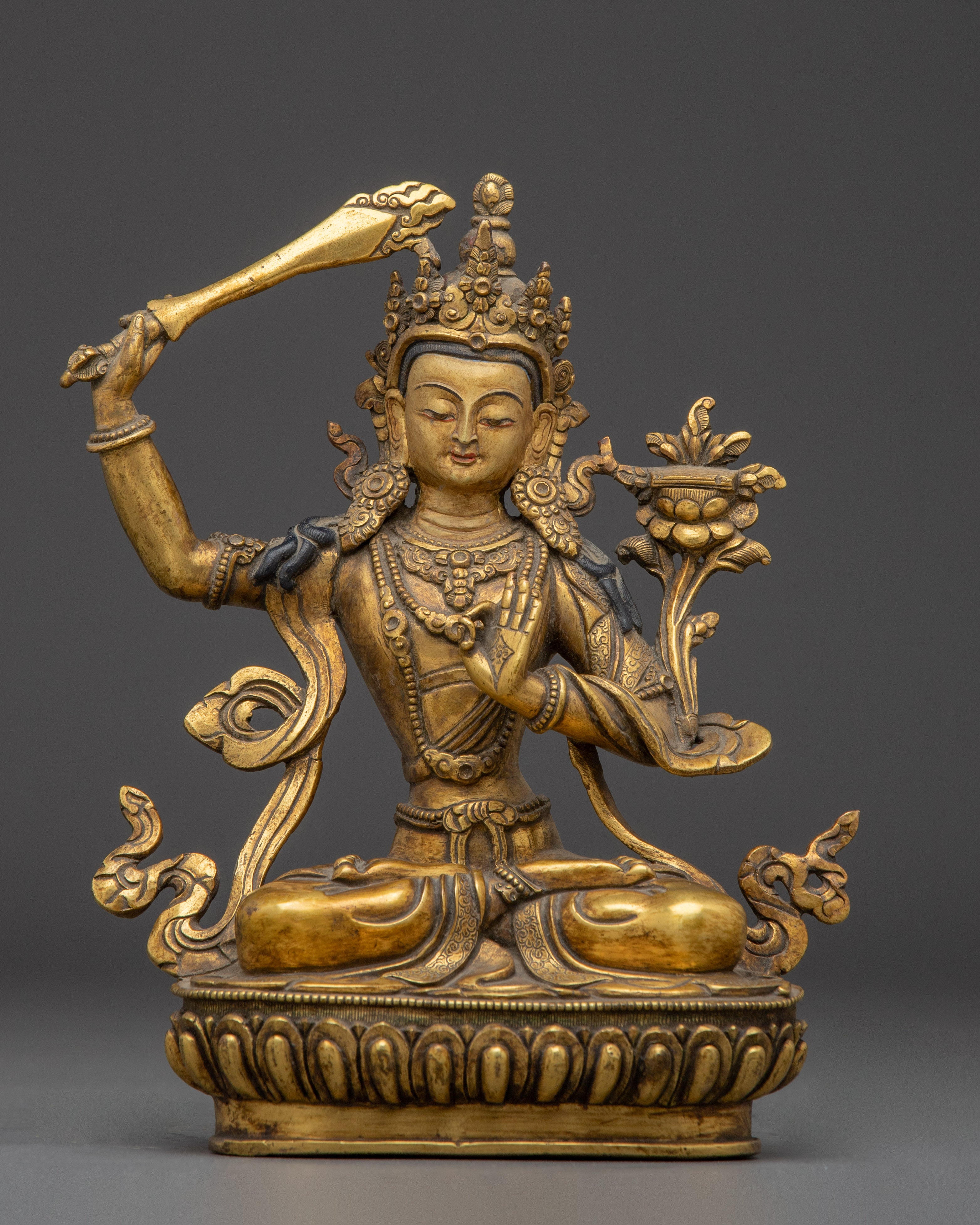 Knowledge Deity Manjughosa Statue