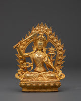 Manjushri Wisdom Bodhisattva Copper statue